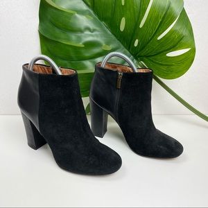 Joie Black Suede Ankle Length Heel Boots 9